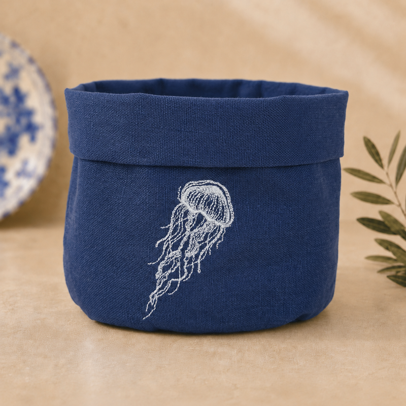 Cesta de Medusas Amalfi en Azul Mediterráneo