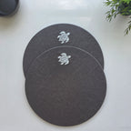 Toscana Turtle Placemats in Dark Taupe – Set of 2