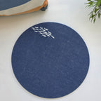 Amalfi Sardines Placemats in Mediterranean Blue – Set of 2