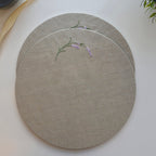 Toscana Lavender Placemats in Oatmeal Stone – Set of 2