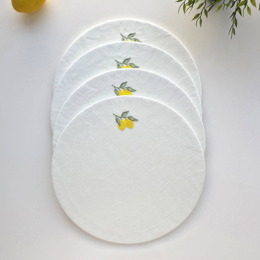 Amalfi Lemons Complete Set in Off-White