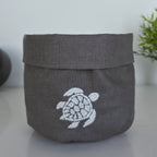 Toscana Turtle Basket in Dark Taupe