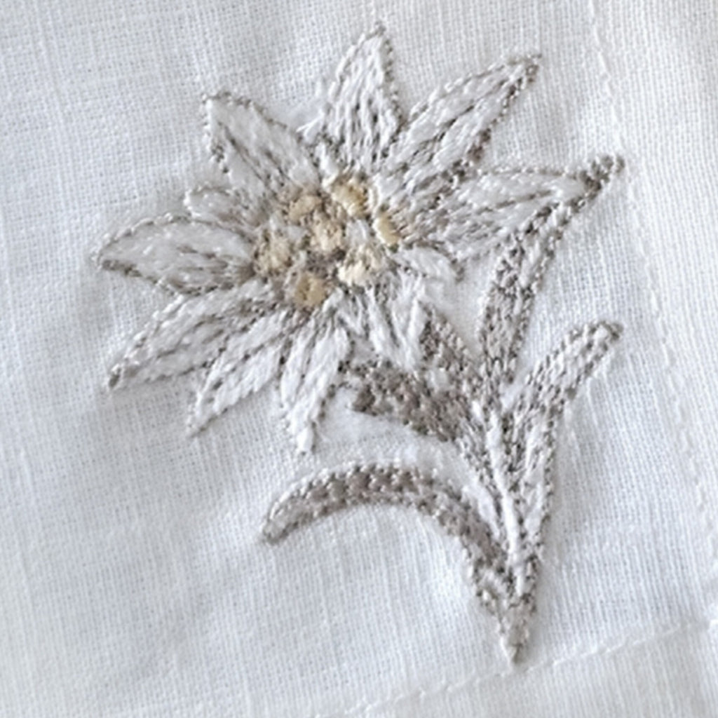 Cortina Stella Alpina Cocktail Napkins in Off-White — Set of 4