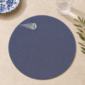 Amalfi Blue Jellyfish Coated Linen Placemats – Set of 2