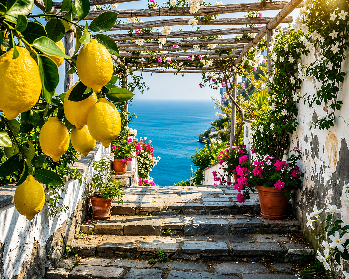 Amalfi Coast landscape that inspired Collezione Amalfi