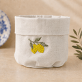 Amalfi Off-White Basket - Lemons
