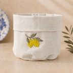 Amalfi Off-White Basket - Lemons