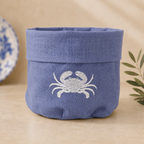 Amalfi Blue Basket - Crab