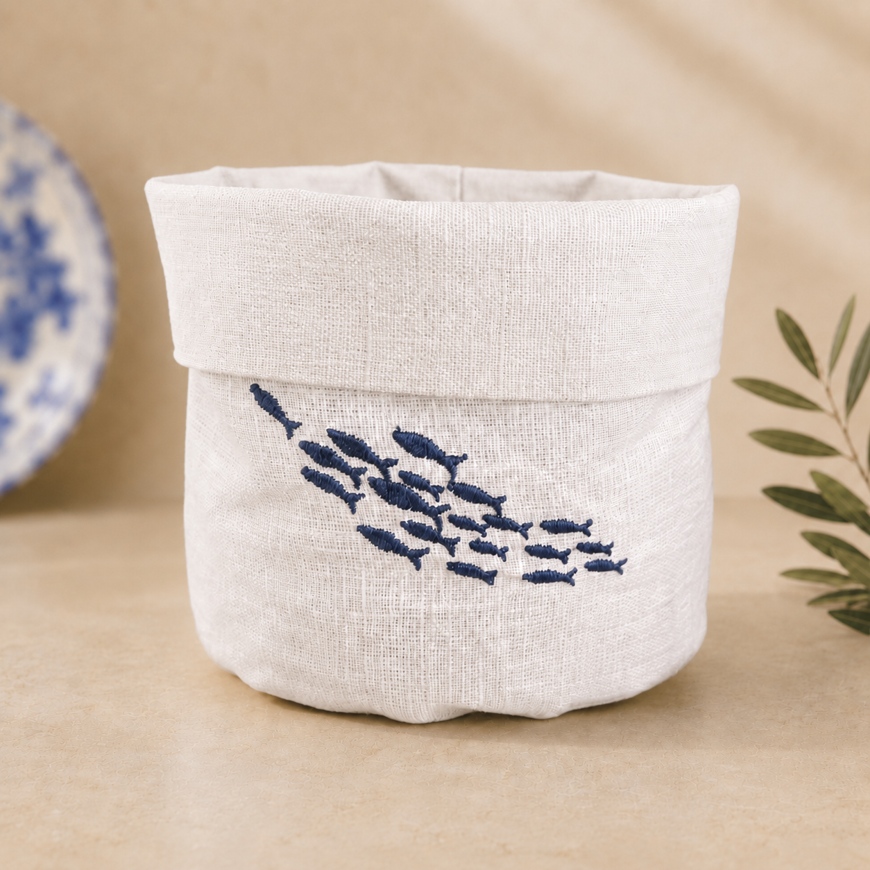 Amalfi White-Off Basket - Fish