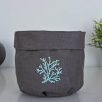 Conjunto Completo Toscana Coral en Taupe Oscuro y Aqua