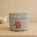 Toscana Coral Basket in Oatmeal Stone