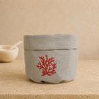 Toscana Coral Basket in Oatmeal Stone