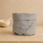 Toscana Lavender Basket in Oatmeal Stone