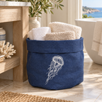 Amalfi Jellyfish Basket in Mediterranean Blue