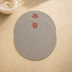 Toscana Coral Placemats in Oatmeal Stone – Set of 2