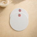 Toscana Coral Placemats in Off-White – Set of 2