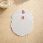 Toscana Coral Placemats in Off-White – Set of 2