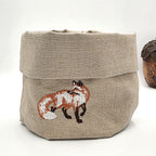 Cortina Volpe Basket in Oatmeal Stone
