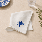Servilletas Amalfi Crab en Blanco Roto – Set de 4