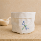 Toscana Dragonfly Basket in Off-White