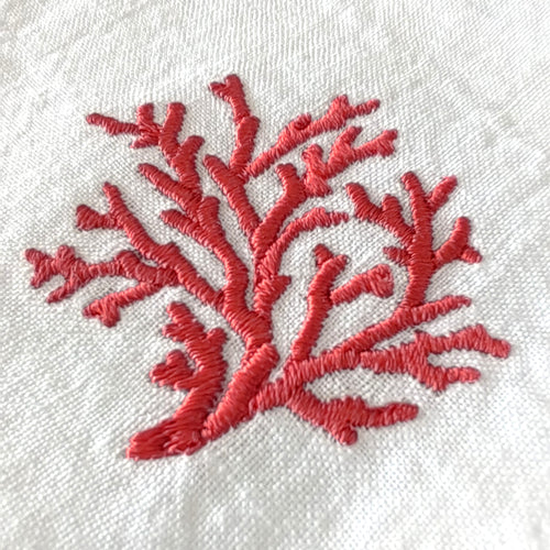 Conjunto Completo Toscana Coral en Blanco Roto