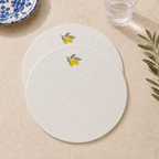 Amalfi Lemons Placemats in Off-White – Set of 2