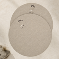 Cortina Stambecco Placemats in Oatmeal Stone — Set of 2