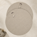 Cortina Stambecco Placemats in Oatmeal Stone — Set of 2