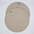Cortina Stambecco Placemats in Oatmeal Stone — Set of 2