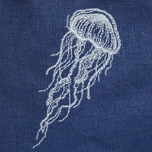 Amalfi Jellyfish Basket in Mediterranean Blue