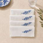 Amalfi Sardines Napkins in Off-White – Set of 4