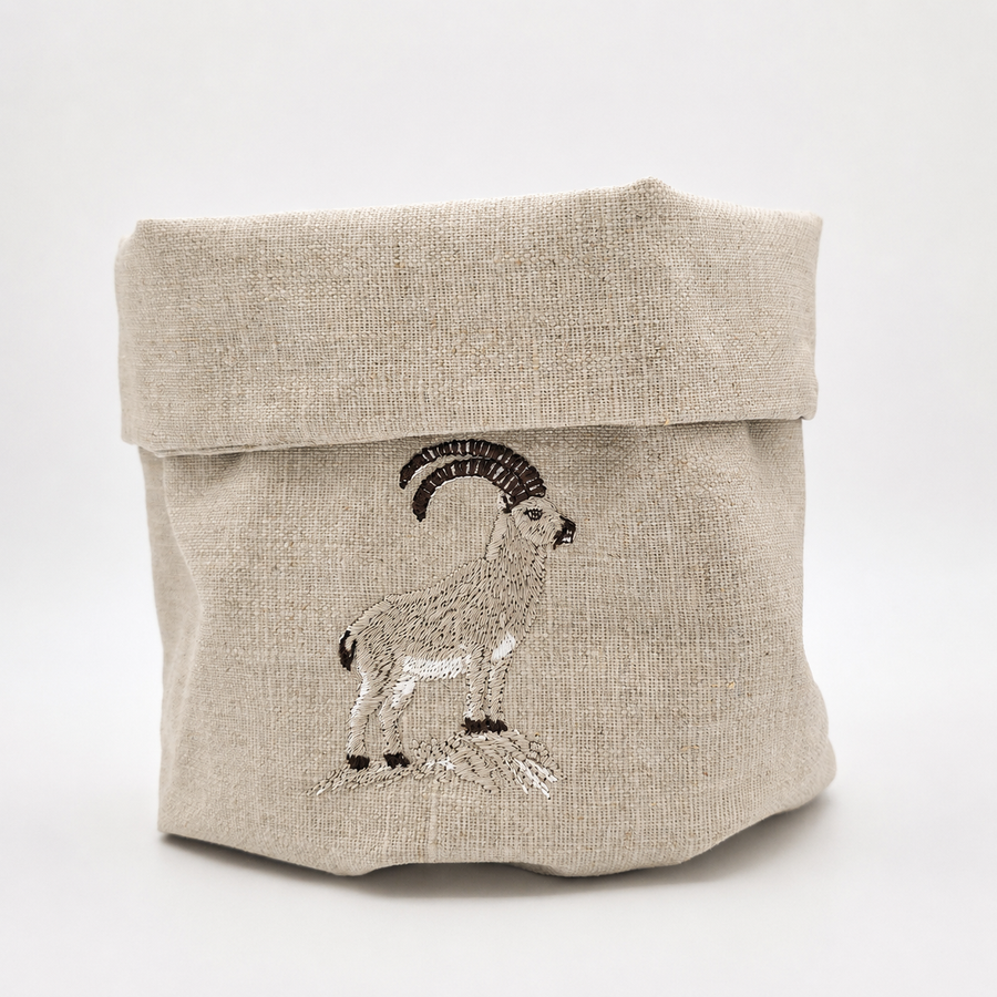 Cortina Stambecco Basket in Oatmeal Stone
