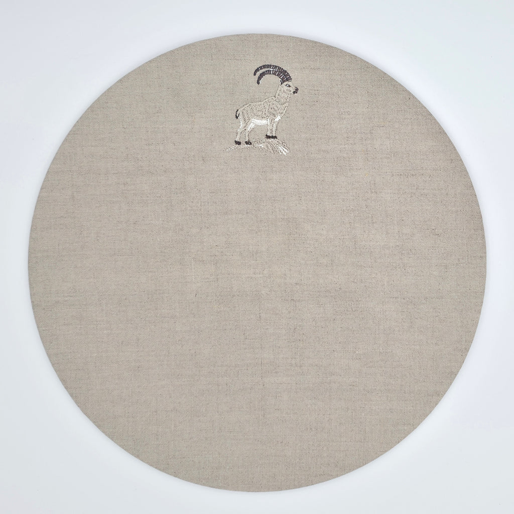 Cortina Stambecco Placemats in Oatmeal Stone — Set of 2
