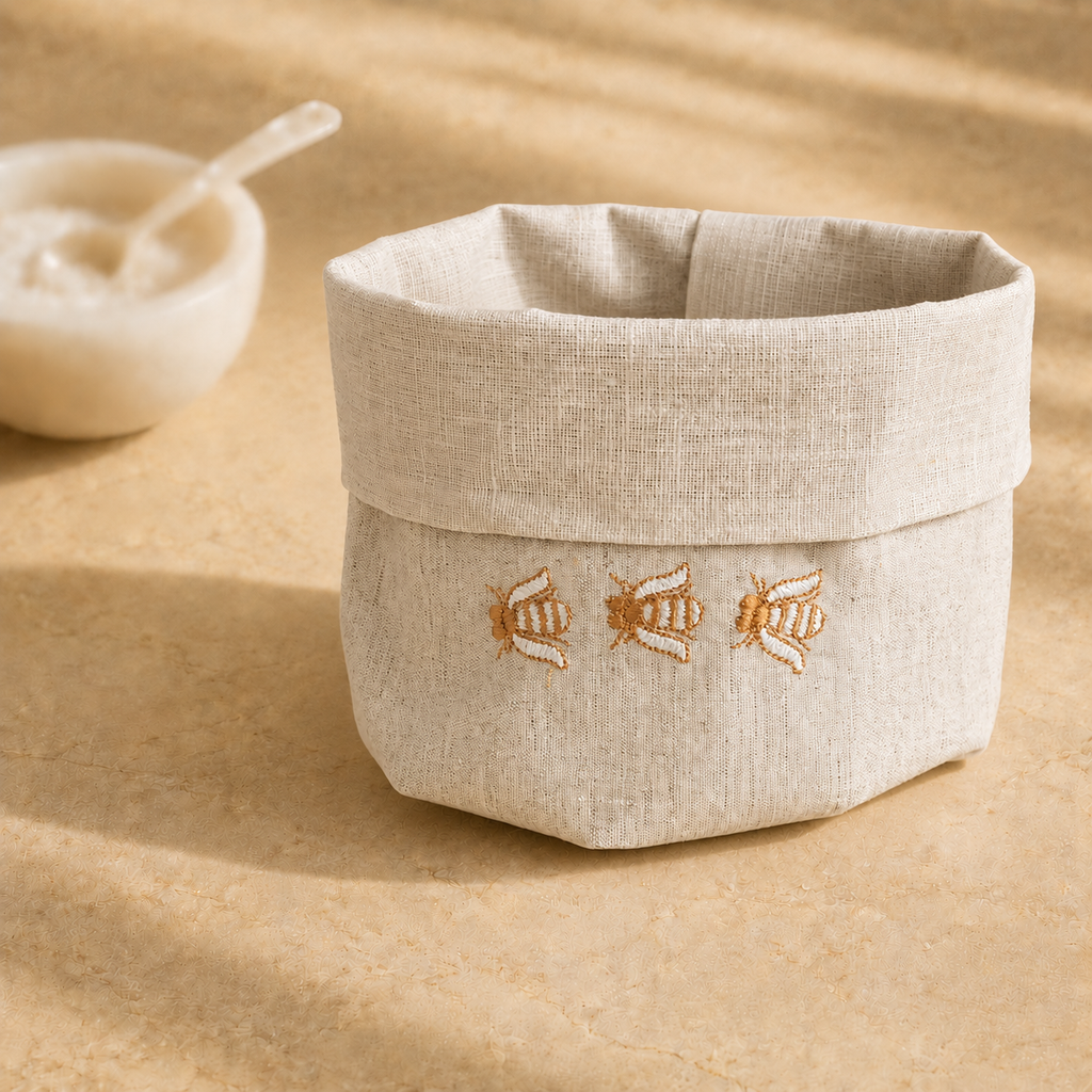 Toscana Oatmeal Stone Basket – Bee