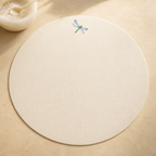 Off-White Dragonfly Coated Linen Placemats – Collezione Toscana, Set of 2