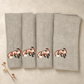 Cortina Volpe Napkins in Oatmeal Stone — Set of 4