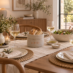 Toscana Bee Basket in Oatmeal Stone