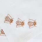 Toscana Bee Cocktail Napkins in Off-White – Set of 4