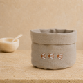 Toscana Bee Basket in Oatmeal Stone