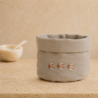 Toscana Bee Basket in Oatmeal Stone