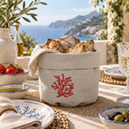 Toscana Coral Basket in Oatmeal Stone