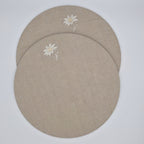 Cortina Stella Alpina Placemats in Oatmeal Stone — Set of 2