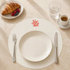 Toscana Coral Placemats in Off-White – Set of 2