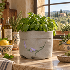 Cesta Toscana Lavanda en piedra avena