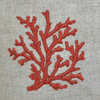 Toscana Coral Placemats in Oatmeal Stone – Set of 2