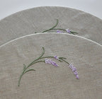 Toscana Lavender Placemats in Oatmeal Stone – Set of 2