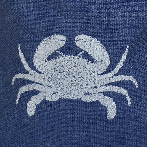 Manteles de cangrejo Amalfi en azul – Set de 2