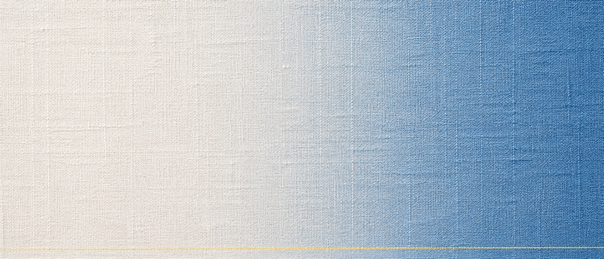Off-White and Mediterranean Blue linen palette