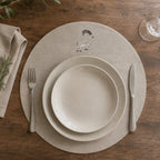 Cortina Stambecco Placemats in Oatmeal Stone — Set of 2