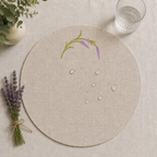 Toscana Lavender Placemats in Oatmeal Stone – Set of 2
